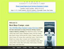 Tablet Screenshot of bestboyscamps.com